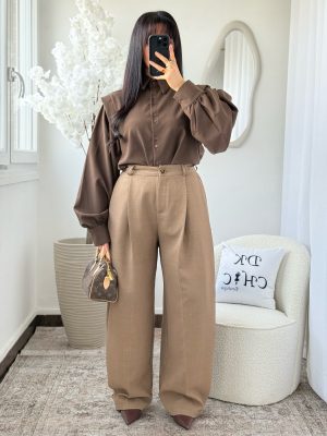 Pantalon Alma Ballon Camel