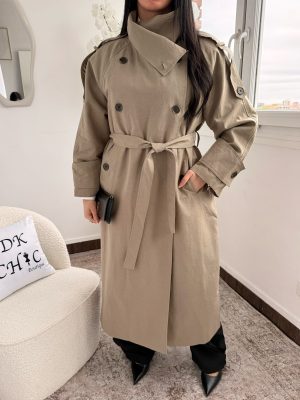 Trench Taupe Coton Annya