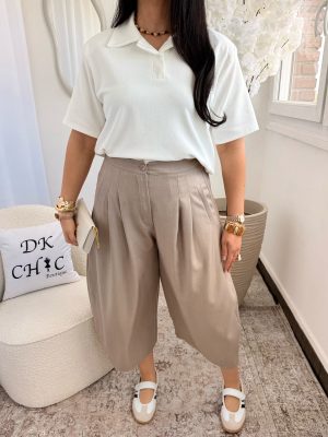 Pantalon Carla Ballon Taupe