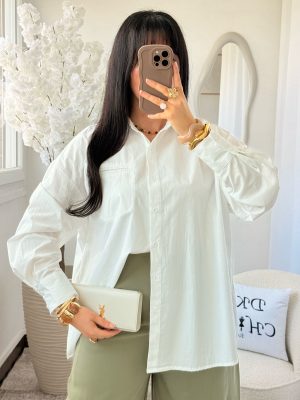 Chemise à Poche Ayline Blanche