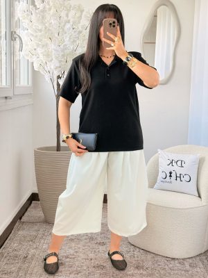 Polo Manches Courtes Noir